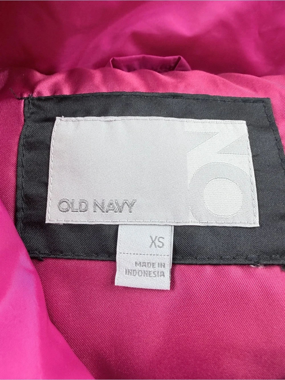 Old Navy Fuchsia Quilted Puffer Vest